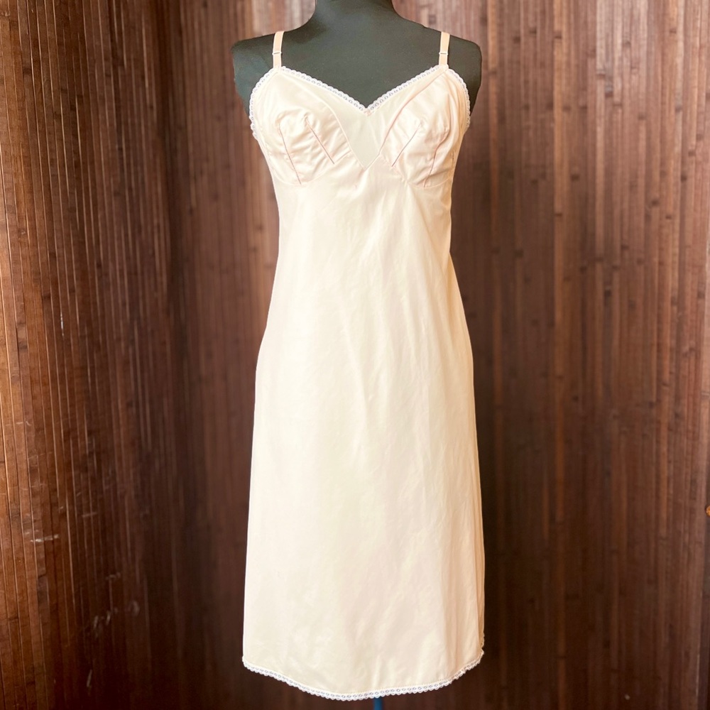 Emilio PUCCI Slip Pale Pink Vintage Negligee 1960s Formfit Rogers Lingerie - Picture 2 of 11